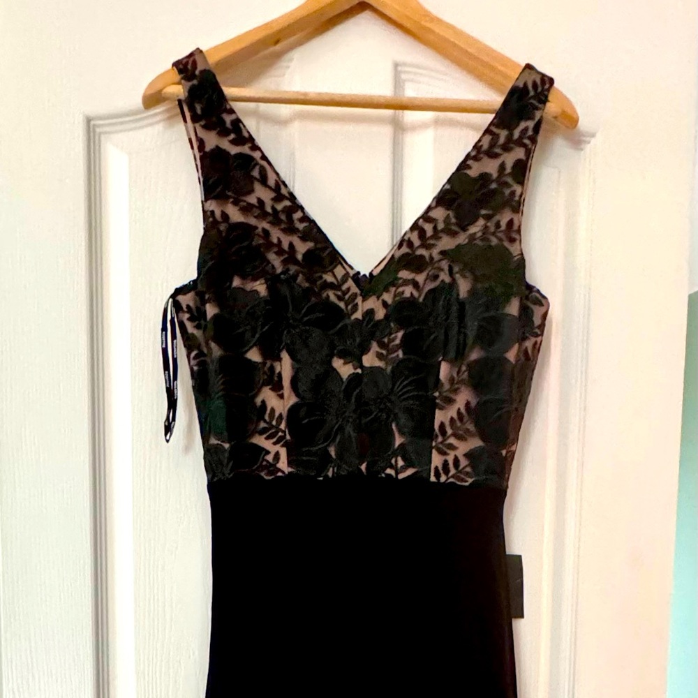 Kimber Applique Gown | Black + Nude - Baltic Born